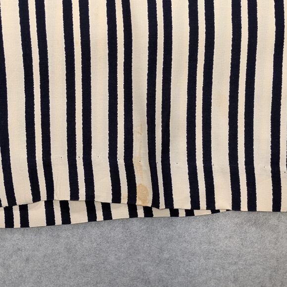 Vintage KC Spencer NY Striped Blouse Sz 6 Short Sleeve Tie Back Side Slit - Picture 8 of 15